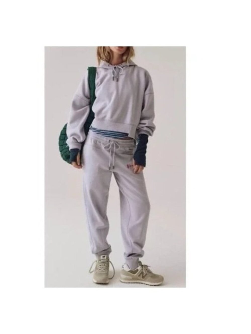 Free People Undefeated Set Womens XL Lilac Activewear Athleisure Sporty Gorpcore